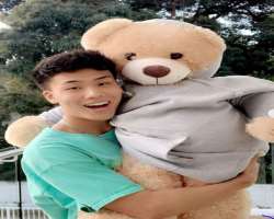 Joseph enjoys playing his soft toy a giant Teddy and loves to spend his leisure time while clicking pictures around it.